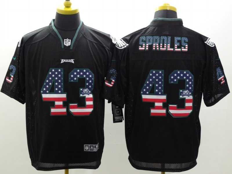 Men's Philadelphia Eagles Darren Sproles #43 Black Jersey